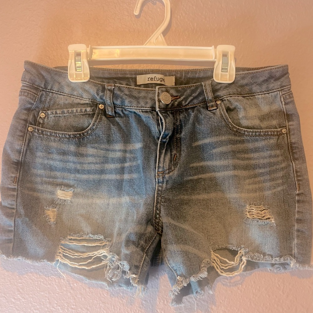 Charlotte Russe ripped denim shorts